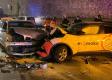 Opitý vodič BMW dostal šmyk a spôsobil nehodu štyroch áut, škoda bola vyčíslená na tisícky eur (foto)