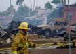 V San Diegu sa zrútilo malé lietadlo, zabilo vodiča dodávky a spálilo domy
